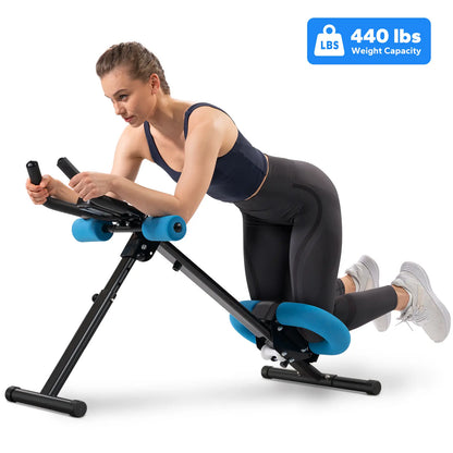 Merach Adjustable Ab Trainer Machine with LCD Monitor, 10-Level Adjustable Resistance, Foldable Ab Exercise Machine for Abs, Arm, Leg, Buttocks Shaper, Core & Ab Trainer at Home Gym for Women Summervibes