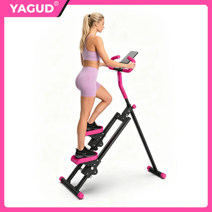 Yagud Fitness Stair Stepper with Handlebar - Extended Step Range Climber for Leg and Core Training, Home Exercise Equipment by Summerwins