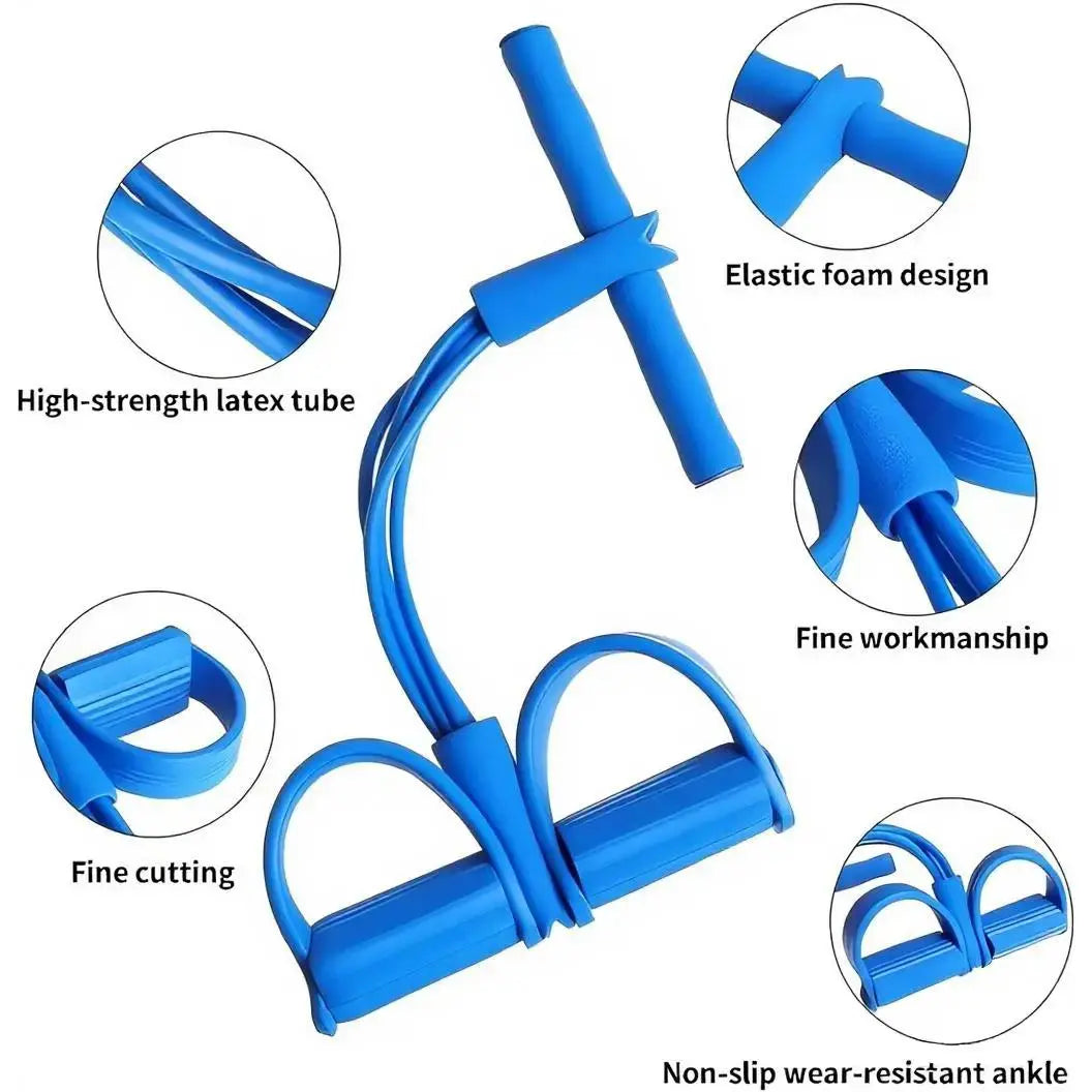 Adjustable Multi-Functional Pedal Resistance Band Trainer - Compact Home Workout Equipment, Abdominal Training Tool, Strength Training Gear for Women, Father'S Day Gift, Abdominal Training Band, Strength Training Band